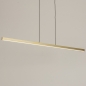 Foto 74765-7: Große minimalistische LED-Hängeleuchte in Messing / Gold mit großer Lichtausbeute