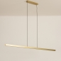 Foto 74765-8: Große minimalistische LED-Hängeleuchte in Messing / Gold mit großer Lichtausbeute