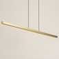 Foto 74765-9: Große minimalistische LED-Hängeleuchte in Messing / Gold mit großer Lichtausbeute