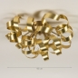 Foto 74775-1: Hotel-Chic-Deckenlampe in Gold mit dekorativen Locken