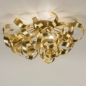 Foto 74776-2: Grote hotel chique plafondlamp in het goud met sierlijke krullen