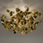 Foto 74776-3: Grote hotel chique plafondlamp in het goud met sierlijke krullen