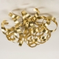 Foto 74776-5: Grote hotel chique plafondlamp in het goud met sierlijke krullen