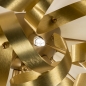 Foto 74776-8: Grote hotel chique plafondlamp in het goud met sierlijke krullen