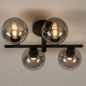 Plafondlamp 74781: modern, retro, eigentijds klassiek, glas #2