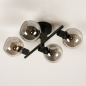 Plafondlamp 74781: modern, retro, eigentijds klassiek, glas #5