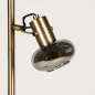 Foto 74788-10 detailfoto: Vloerlamp messing/goud met rookglas