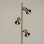 Foto 74788-4 schuinaanzicht: Vloerlamp messing/goud met rookglas