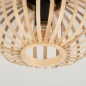Foto 74797-5: Runde Bambus-Deckenlampe mit offenem Schirm und klaren Linien