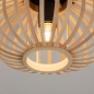 Foto 74797-6: Runde Bambus-Deckenlampe mit offenem Schirm und klaren Linien