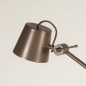 Foto 74800-10 detailfoto: Moderne verstelbare vloerlamp met knikarm in koffiekleur/bruin met GU10 fitting