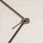 Foto 74800-12 detailfoto: Moderne verstelbare vloerlamp met knikarm in koffiekleur/bruin met GU10 fitting