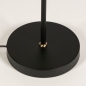 Foto 74816-11 detailfoto: Zwarte vloerlamp met messing/goud kap in minimalistisch design