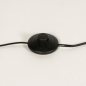 Foto 74816-12 detailfoto: Zwarte vloerlamp met messing/goud kap in minimalistisch design