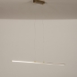 Foto 74828-2 schuinaanzicht: Smalle led hanglamp in het goud met een hoge lichtopbrengst