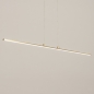 Foto 74828-6 schuinaanzicht: Smalle led hanglamp in het goud met een hoge lichtopbrengst