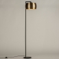Vloerlamp 74833: modern, eigentijds klassiek, messing, geschuurd #3