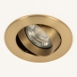 Foto 74846-10: Runde Einbaustrahler in Gold/Messing