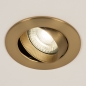 Foto 74846-9: Runde Einbaustrahler in Gold/Messing