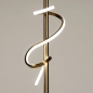 Foto 74859-10: Dimmbare LED-Stehleuchte mit zierlichen Locken in Gold