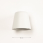 Foto 74861-1 maatindicatie: Goedkope wandlamp voor binnen, buiten en de badkamer in het wit met een GU10 fitting