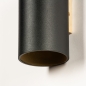 Foto 74863-7: Up- und Down-Wandleuchte in Schwarz mit Gold für drinnen, draußen und das Badezimmer IP54