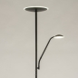 Foto 74866-5: Schwarzer LED Uplighter mit flexiblem Leselicht