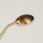 Foto 74868-11 detailfoto: Led vloerlamp uplighter met leesarm in goud/messing