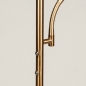 Foto 74868-12 detailfoto: Led vloerlamp uplighter met leesarm in goud/messing