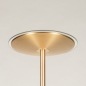 Foto 74868-9 detailfoto: Led vloerlamp uplighter met leesarm in goud/messing