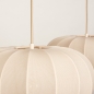 Foto 74882-13 detailfoto: Dubbele beige hanglamp in japandi stijl voor boven de eettafel 