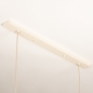 Foto 74884-13 detailfoto: Dubbele hanglamp in beige met lange kappen in ovale vorm 