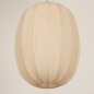 Foto 74885-14 detailfoto: Hanglamp in japandi stijl met drie lampionnen van beige stof