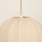 Foto 74885-16 detailfoto: Hanglamp in japandi stijl met drie lampionnen van beige stof