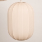 Foto 74885-26: Hanglamp in japandi stijl met drie lampionnen van beige stof