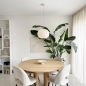 Foto 74887-17 sfeerfoto_uit: Luxe lampion hanglamp van beige stof in japandi stijl 