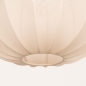 Foto 74887-27: Luxe lampion hanglamp van beige stof in japandi stijl 