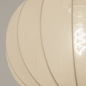 Foto 74887-28: Luxe lampion hanglamp van beige stof in japandi stijl 