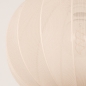 Foto 74887-29: Luxe lampion hanglamp van beige stof in japandi stijl 