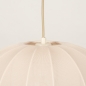 Foto 74887-30: Luxe lampion hanglamp van beige stof in japandi stijl 