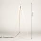 Foto 74890-1 maatindicatie: Losse driepoot vloerlamp in beige van metaal 