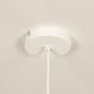 Foto 74894-15 detailfoto: Hanglamp van stof in het beige met vijf ringen 