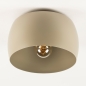 Foto 74898-4 niet_in_feed: Taupe plafondlamp van metaal met taupekleurige binnenkant