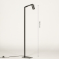 Foto 74907-1 maatindicatie: Zwarte staande leeslamp met GU10 fitting en koker als kap