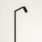 Foto 74907-4 schuinaanzicht: Zwarte staande leeslamp met GU10 fitting en koker als kap