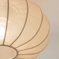 Foto 74921-6 detailfoto: Lampion plafondlamp met een prachtige stof in taupe kleur