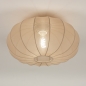 Foto 74922-2 onderaanzicht: Lampion lamp van stof in taupe voor aan het plafond