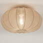 Foto 74922-3 onderaanzicht: Lampion lamp van stof in taupe voor aan het plafond