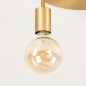 Foto 74928-6 detailfoto: Gouden plafondlamp met drie fittingen 