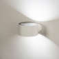 Foto 74954-3 schuinaanzicht: Witte led wandlamp voor binnen en buiten IP65
